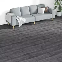 Grindų lentos 18 pcs Juoda ir Balta 5,26 m² PVC
