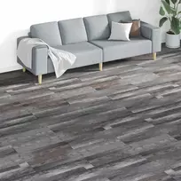 Grindų lentos 18 pcs Pilka 5,26 m² PVC