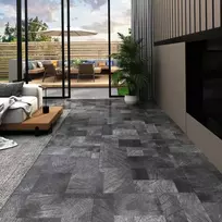 Grindų lentos 5,11 m² 55 pcs PVC Medinė struktūra pilka