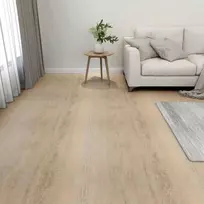 Grindų lentos 5,11 m² 55 pcs PVC Šviesiai pilka, Tamsiai ruda