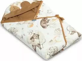 Miegmaišis / autokėdutės užklotas Sensillo Velvet XL, Sleep rusvai gelsvas