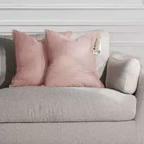 Dekoratyvinis pagalvės užvalkalas 45×45 cm šviesiai rožinis Restilo