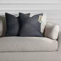 Pagalvės užvalkalas 50×70 cm tamsiai pilkos spalvos dekoratyvinis komplektas