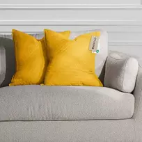 Pagalvės užvalkalas 50×70 cm dekoratyvinis geltonas 2 vnt.