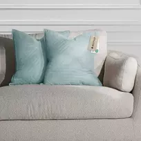 Dekoratyvinis pagalvės užvalkalas 45×45 cm šviesiai mėlynas Restilo
