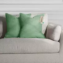 Dekoratyvinis pagalvės užvalkalas 50×70 cm žalios spalvos Restilo