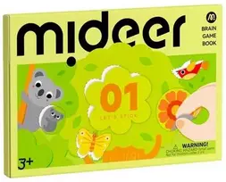 Mideer - Lipdukų klijavimo užduočių knyga - Level 1