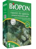 Biopon Granuliuotos trąšos spygliuočiams nuo spyglių rudavimo 1kg (1055)