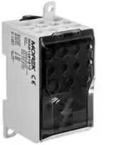 Morek MAB1281S10 Paskirstymo blokas OJL280A juodas įėjimas: 1xAl/Cu 35-120 išėjimas: 2x6-35mm2/5x2,5-16mm2/ 4x2,5-10mm2 1000V MAB1281S10