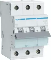 Morek Hager Jungiklis 3P B 63A 6kA AC MBN363E