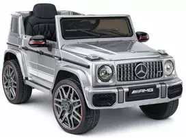 Lean Cars Vaikiškas elektrinis automobilis Mercedes AMG G 63 sidabrinis