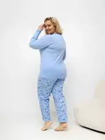 Moteriška pižama, šviesiai mėlyna XS–5XL