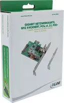 Karta jungiama į tinklą Delock InLine® Gigabit karta jungiama į tinklą M12 x-kodiert PCIe x1 2.1 PoE+