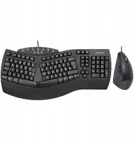 Klaviatūra ir pelė Perixx PERIDUO-512 DE Rinkinys Klaviatūra su pele su laidu ergonomiczny