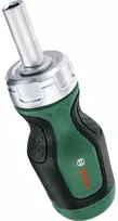 „Bosch Stubby Ratchet“ atsuktuvas, 6 antgaliai (2 dėtuvės)