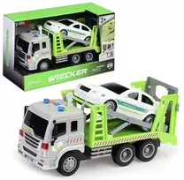Tralas su automobiliu (su šviesos ir garso efektais) 5128