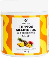 Tirpios skaidulos su probiotikais SLIM + mangų ir ananasų skonio, 300g, SVEIKVITA