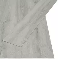 Savaime besiūlių grindų lenta 32 pcs Šviesiai pilka 4,46 m² PVC