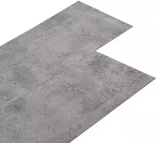 Savaime besiūlių grindų lenta 32 pcs Cementas rudas 4,46 m² PVC