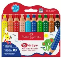 Faber-Castell spalvotų pieštukų rinkinys su neslystančiu paviršiumi, 10 vnt. (110624)