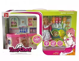 Žaislinis lėlių virtuvės rinkinys "Tiny Chef"