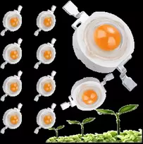 Galingas LED 3W - 40-50lm - Pilnas spektras - 380-840nm - Augalams ir gėlėms auginti