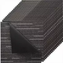 Daugkartinio naudojimo kiliminės plytelės 610x610 mm, skirtos vidaus patalpoms, svetainei, miegamajam, biurui, minkštas paminkštintas modulinis kilimas, pilka, moduliniai kiliminiai kvadratai, grindų plytelės, vidaus kiliminės plytelės