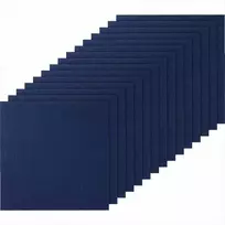 Nulupamos ir priklijuojamos kiliminės plytelės, minkštos paminkštintos tamsiai mėlynos, „pasidaryk pats“ grindų danga vidaus ir lauko sąlygoms, 610 x 610 mm modulinės kiliminės plytelės, lengvai montuojami kiliminiai kvadratai