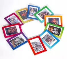 Nuotraukų rėmelis Loveinstant Ramka Na Magnes Lodówkę Do Zdjęć Instax Mini 99 41 12 40 11 Evo Liplay Link / Różowo - Raudona