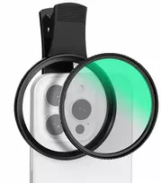 Juodas difuzinis objektyvo filtras 1/4 telefono / išmaniojo telefono 67 mm spaustukui / Kf01.2898v2