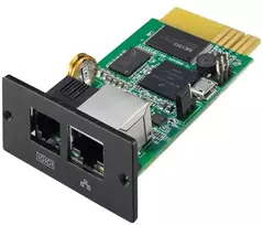 V7 SNMP tinklo plokštė, skirta UPS 1500VA/3000VA stovo montavimui, tinklo valdymo plokštė, juoda, žalia, būsena, RFC1213, RFC1628, patentuota MIB, SNMP-V1, SNMP-V2, „SmartSlot“