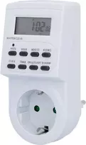 Unitec savaitinis skaitmeninis laikmatis su LCD ekranu, 8 programos, baltas, 30979:UNITEC