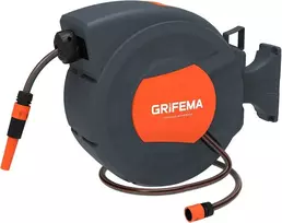 Grifema automatinė laistymo žarnos ritė, 25 m, sieninė, sukiojama 180°, G301-25