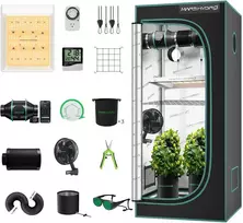 Mars Hydro pilnas auginimo palapinės rinkinys su TS600 LED lempa, 100 W, 60 × 60 × 140 cm, 1680D Mylar