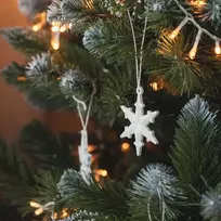 Lukata Snaigės – elegantiškas Kalėdų eglutės papuošimas ir išskirtinė dovanos idėja (8 vnt)