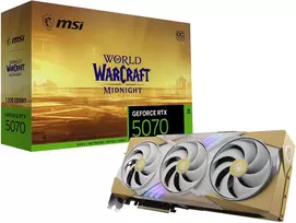 Vaizdo plokštė MSI GeForce RTX 5070 World of Warcraft Midnight Light Edition OC 12GB GDDR7 DLSS4 (G507012WMLEC)