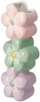 Home Styling Collection Keraminė dekoratyvinė vaza su gėlių motyvu BLOMMA, 23 cm