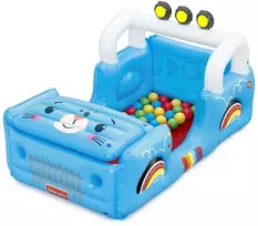 Bestway 93577 „Fisher-Price“ pripučiamas automobilis su kamuoliukais 1,17 m x 76 cm x 61 cm