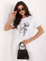 Italy Moda Marškinėliai moterims-IR-TS-R2699.67-ecru