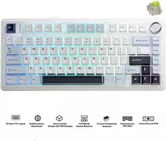 Aula F75 EN / RU išdėstymas Mechaninė klaviatūra žaidimams Baltas Reaper switch