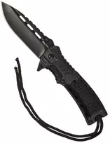 Mil-Tec One-Hand Knife Paracord w/ Fire Starter Sulankstomas išgyvenimo peilis