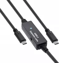InLine® USB 3.2 Gen.1 aktyvus kabelis, USB-C kištukinis lizdas su USB-C kištuku, 10 m