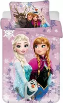Jerry Fabrics vaikiška patalynė Disney Frozen, 100 x 135 cm, 100 % medvilnė, rožinė, 2 dalių, 23BS364