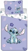 Jerry Fabrics vaikiška patalynės komplektas, 140 x 200 cm, 100 % medvilnė, Lilo ir Stitch, dvispalvis dizainas