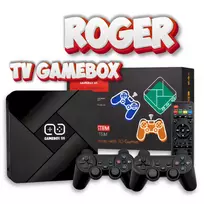 Roger RoGer TV GameBox G5 Retro Game Console x2 Controlers / 64GB / 4K / 10 Emulators / 30000+ Games