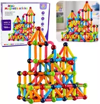 Lean Toys Magnetinis konstruktorių rinkinys 166 vnt.