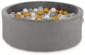 Sausas baseinas su kamuoliukais, 30 cm, tamsiai pilkas