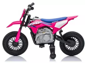 Vaikiškas elektrinis motociklas Honda CFR450R, reguliuojama greitis, nuo 3 metų, juodas