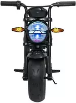 Vaikiškas elektrinis motociklas su 300W varikliu, LED žibintais, Bluetooth, nuo 3 metų, juodas