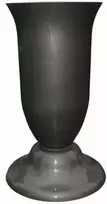 Plastikinė vaza, pastatoma, grafito sp., 15,5 cm